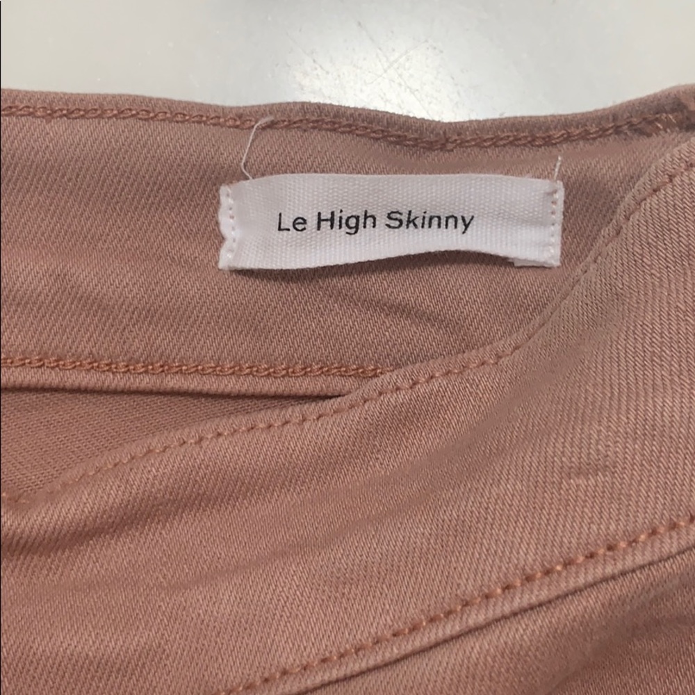 Frame Le High Skinny Jeans in Dusty Rose Size 26 - Picture 5 of 12